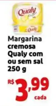 Mini Extra Margarina cremosa Qualy com ou sem sal oferta