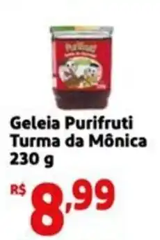 Mini Extra Geleia Purifruti Turma da Mônica oferta