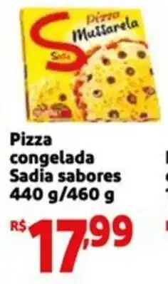 Mini Extra Pizza congelada Sadia sabores oferta