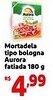 Mini Extra Mortadela tipo bologna Aurora fatiada oferta