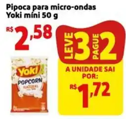 Mini Extra Pipoca para micro-ondas Yoki mini oferta