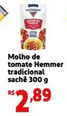 Mini Extra Molho de tomate Hemmer tradicional sachê oferta