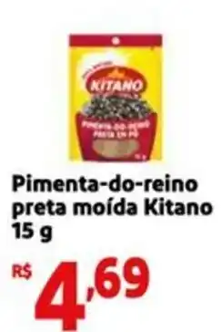 Mini Extra Pimenta-do-reino preta moída Kitano oferta