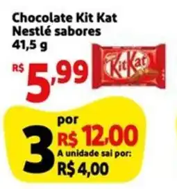 Mini Extra Chocolate Kit Kat Nestlé sabores oferta