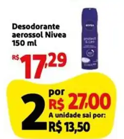 Mini Extra Desodorante aerossol Nivea oferta