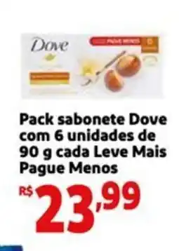 Mini Extra Pack sabonete Dove com 6 unidades cada oferta