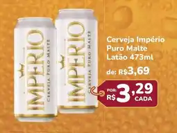Super Luna Cerveja Império Puro Malte Latão oferta