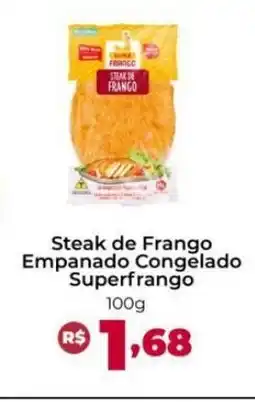 Ultrabox Steak de Frango Empanado Congelado Superfrango oferta