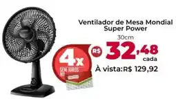 Ultrabox Ventilador de Mesa Mondial Super Power 30cm oferta