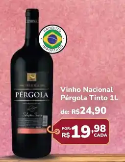 Super Luna Vinho Nacional Pérgola Tinto oferta