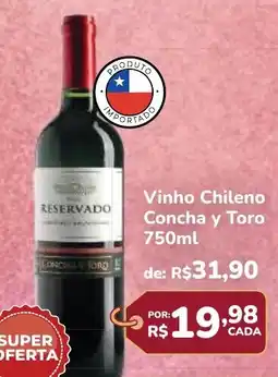 Super Luna Vinho Chileno Concha y Toro oferta