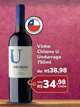 Super Luna Vinho Chileno U Undurraga oferta