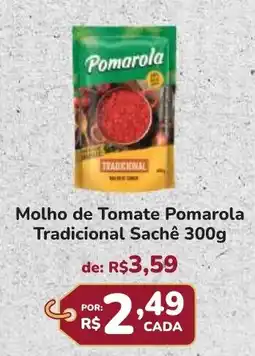 Super Luna Molho de Tomate Pomarola Tradicional Sachê oferta