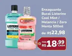 Super Luna ZERO ALCCC LISTERINE Bucal Listerine Cool Mint / Melancia / Zero Menta oferta