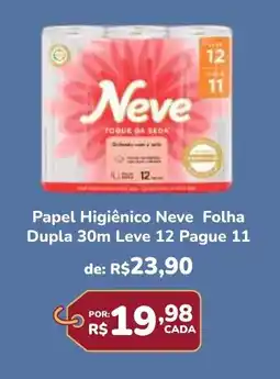Super Luna Papel Higiênico Neve Folha Dupla 30m oferta