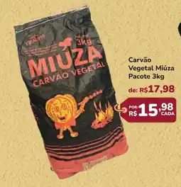 Super Luna Carvão Vegetal Miúza Pacote oferta