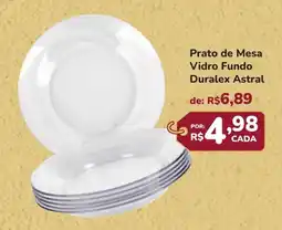 Super Luna Prato de Mesa Vidro Fundo Duralex Astral oferta