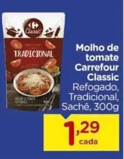 Carrefour Molho de tomate Carrefour Classic oferta