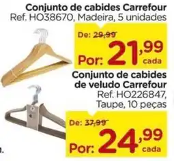 Carrefour Conjunto de cabides Carrefour oferta