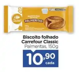 Carrefour Biscoito folhado Carrefour Classic Palmeritas, oferta