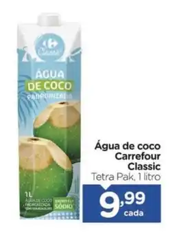 Carrefour Água de coco Carrefour Classic oferta