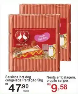 Giga Atacado Salsicha hot dog congelada Perdigão oferta