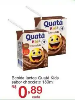 Giga Atacado Bebida láctea Quatá Kids sabor chocolate oferta