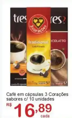 Giga Atacado Café em cápsulas 3 Corações sabores oferta