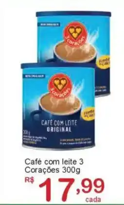 Giga Atacado Café com leite 3 Corações oferta