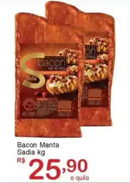 Giga Atacado Bacon Manta Sadia oferta