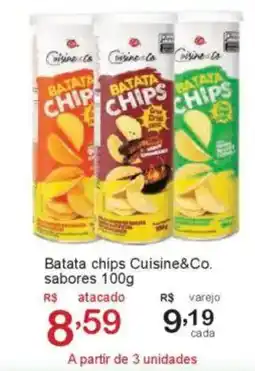 Giga Atacado Batata chips Cuisine&Co. sabores oferta
