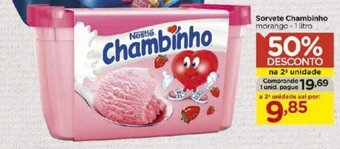 Sorvete Chambinho 1L