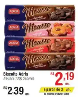 Fort Atacadista Biscoito Adria Mousse Sabores oferta