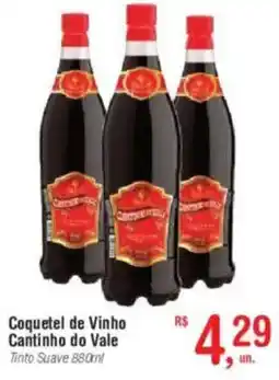 Fort Atacadista Coquetel de Vinho Cantinho do Vale Tinto Suave oferta