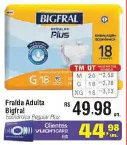 Fort Atacadista Fralda Adulta Bigfral Econornica Regular Plus oferta