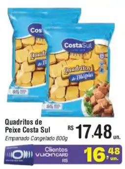 Fort Atacadista Quadritos de Peixe Costa Sul Empanado Congelado oferta