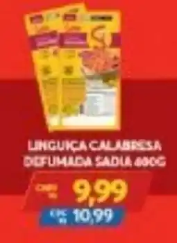 Atacadão Centro Sul Linguiça calabresa defumada sadia oferta