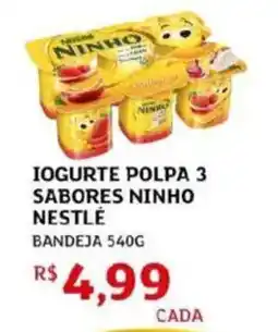Assaí Atacadista Iogurte polpa 3 sabores ninho nestlé oferta