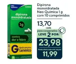 Coop Dipirona monoidratada Neo Química 1 g oferta