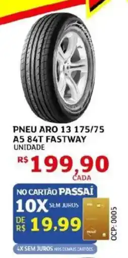 Assaí Atacadista Pneu aro 13 175/75 a5 84t fastway oferta