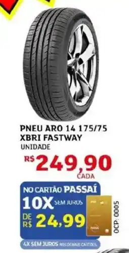 Assaí Atacadista Pneu aro 14 175/75 xbri fastway unidade oferta