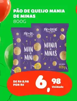 Mart Minas Pão de queijo mania de minas oferta