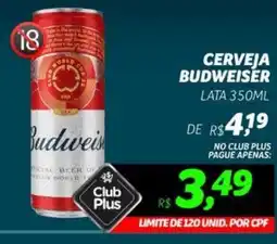 Supermercado Cubatao Cerveja budweiser lata oferta