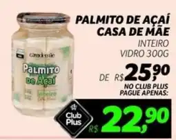 Supermercado Cubatao Palmito de açaí casa de mãe oferta