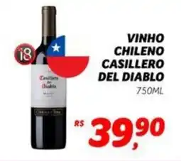 Supermercado Cubatao Vinho chileno casillero del diablo oferta