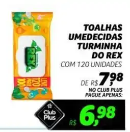 Supermercado Cubatao Toalhas umedecidas turminha do rex oferta