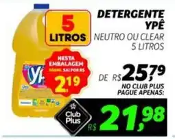 Supermercado Cubatao Detergente ypë neutro ou clear oferta