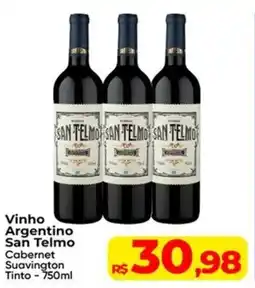 Rebouças Supermercados Vinho Argentino San Telmo oferta