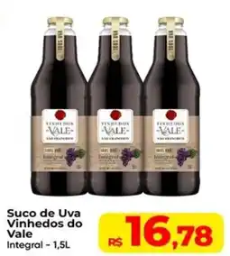 Rebouças Supermercados Suco de Uva Vinhedos do Vale Integral oferta