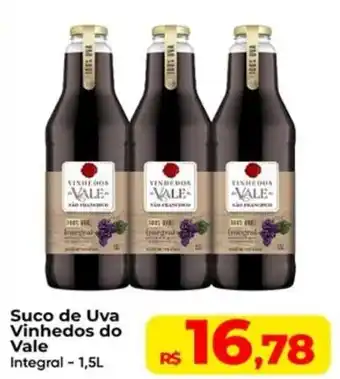 Rebouças Supermercados Suco de Uva Vinhedos do Vale Integral oferta